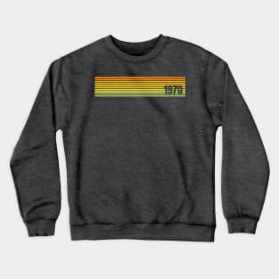 Retro 1970s stripes Crewneck Sweatshirt